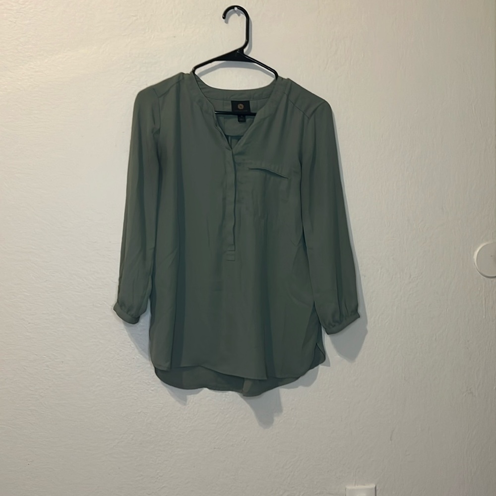 Light green long sleeve shirt